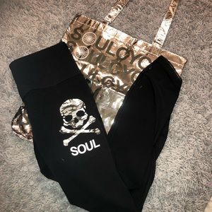 SoulCyclexLulu Workout Leggings & Bag